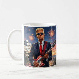 Trump-uppspelning av elektriskt Guitar-montering R Kaffemugg
