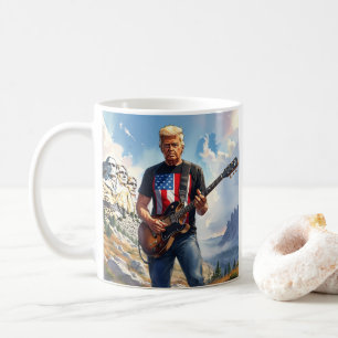 Trump-uppspelning av elektriskt Guitar-montering R Kaffemugg