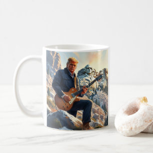 Trump-uppspelning av elektriskt Guitar-montering R Kaffemugg