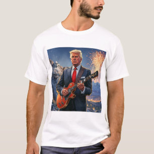 Trump-uppspelning av elektriskt Guitar-montering R T Shirt