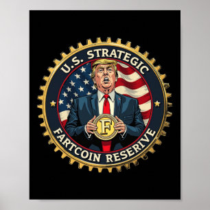 Trump US Strategiska Fiskmynt Reserv Poster