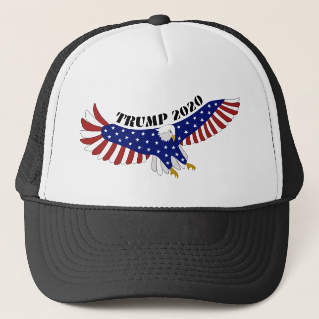TRUMP USA Eagle Logotyp Stars Rand Keps (Framsida)