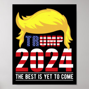 Trump Usa Flagga-det Bästa Är Ännu Att Komma-donal Poster