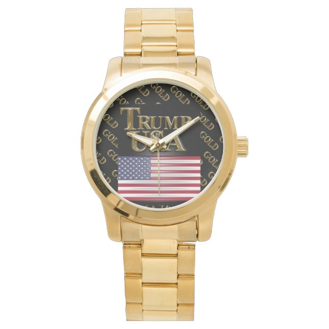 TRUMP USA  GOLD  ARMBANDSUR (Framsida)