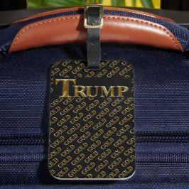 TRUMP USA GULD BAGAGEBRICKA