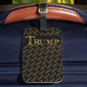 TRUMP USA GULD BAGAGEBRICKA