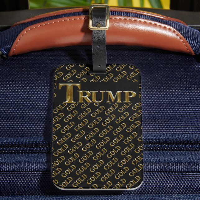 TRUMP USA GULD  BAGAGEBRICKA (Framsida Insitu 2)