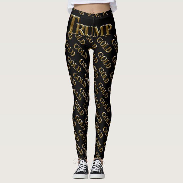 TRUMP USA GULD  LEGGINGS (Framsida)