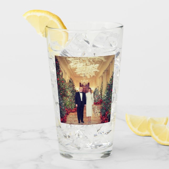 Trump: USA:s president Vita Huset Jul Glaskopp (Framsida Ice)