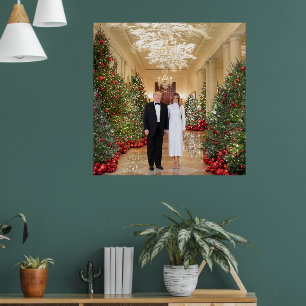 Trump: USA:s president Vita Huset Jul Poster