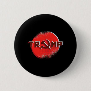 Trump Ussr Hammer och Sickle Communist Russian Age Knapp