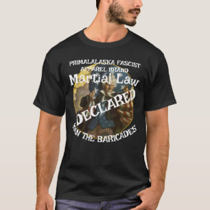 TRUMP UTFÄRDAR KRIGSLAG MAN SPÄRRAR AV T SHIRT