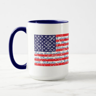 Trump - utfästelse om Allegience USA flagga Mugg