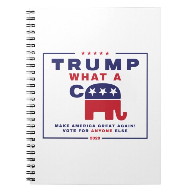 Trump. Vad A C*** - Anti-Trump kampanj poster Anteckningsbok (Framsidan)