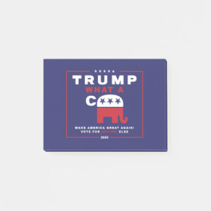 Trump. Vad A C*** - Anti-Trump kampanj poster - Post-it Block