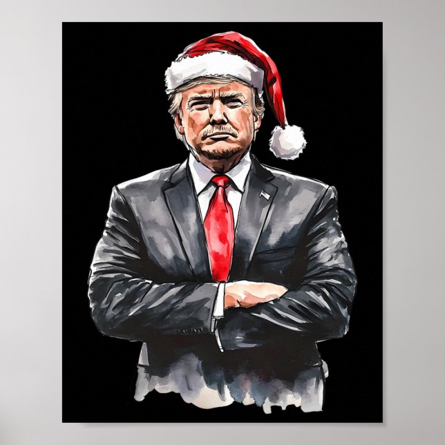 Trump Val 20 i jultomten Hat-Papporna Poster (Framsidan)