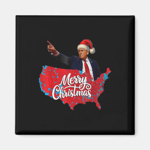 Trump Val Karta God jul Helgdag Santa H Magnet
