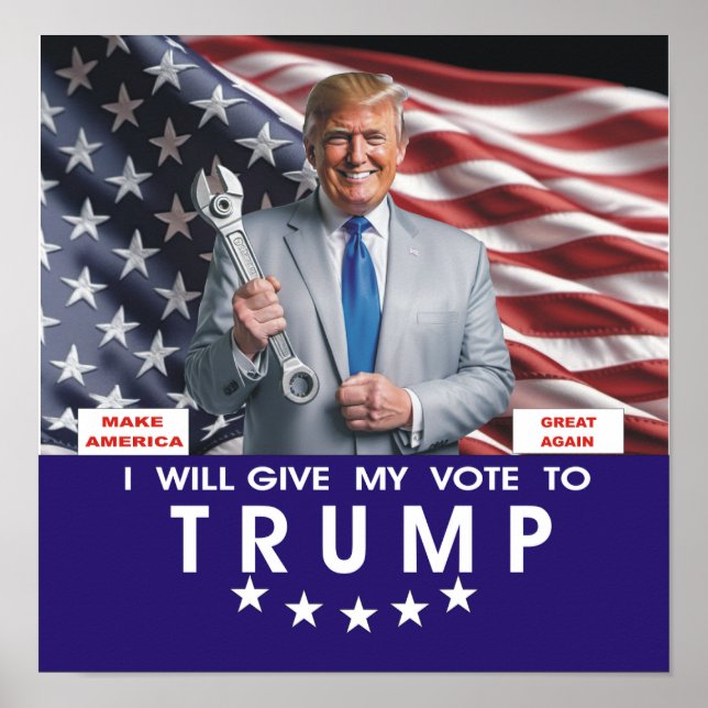 TRUMP-VAL POSTER (Framsidan)