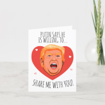 Trump Valentine: Putin är villig att dela på infor