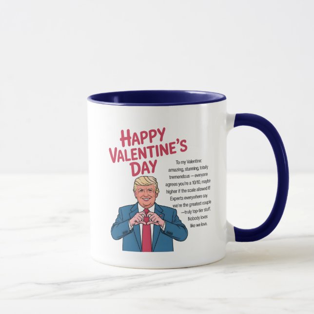 Trump Valentine's Day  Mugg (Höger)