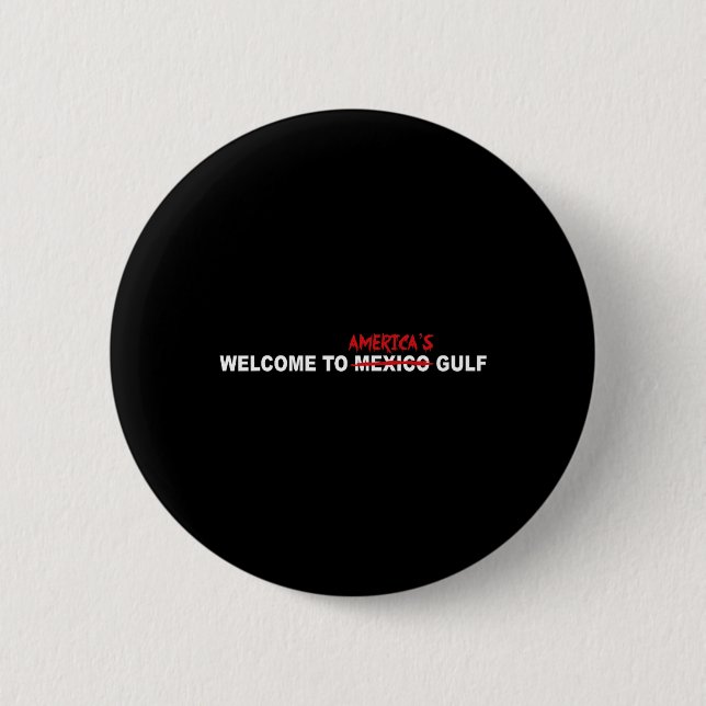 Trump Välkommen Till Amerikas Golf  Knapp (Framsida)