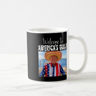 Trump Välkommen till USA:s Bukt-trump 2025 Kaffemugg
