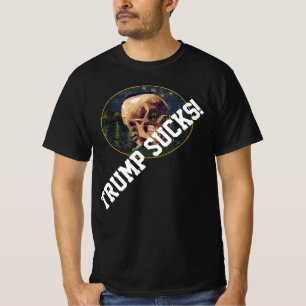 Trump Van Gogh Skalle med Arles bakgrund T Shirt