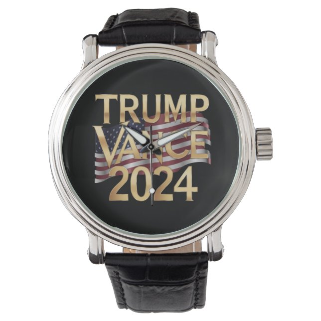 Trump Vance 2024: A Bold Vision for America Armbandsur (Framsida)