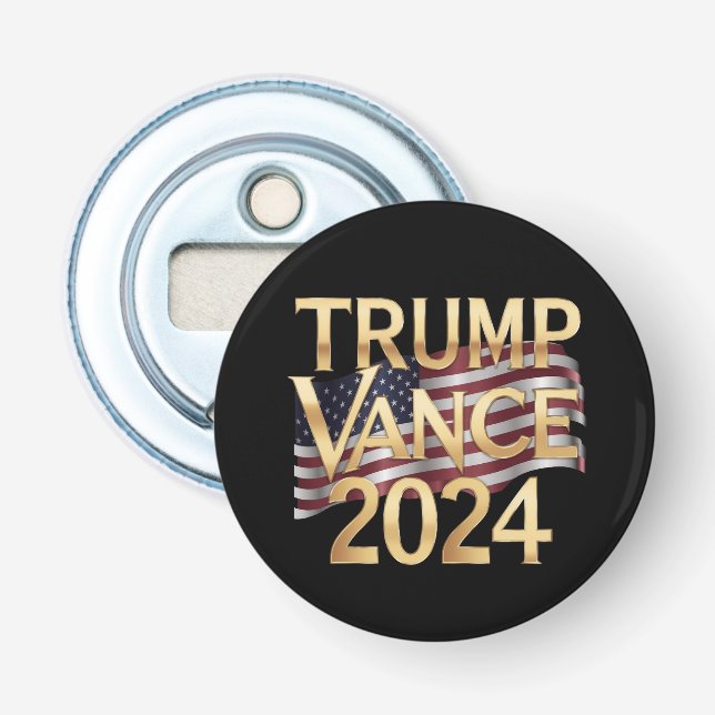 Trump Vance 2024: A Bold Vision for America Flasköppnare (Framsidan)
