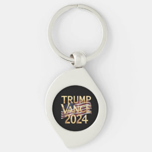 Trump Vance 2024: A Bold Vision for America Swirl Silverfärgad Nyckelring