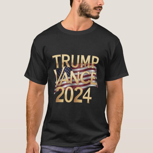 Trump Vance 2024: A Bold Vision for America T Shirt (Framsida)