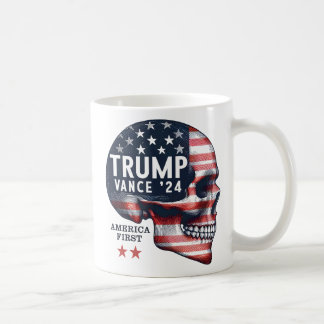 Trump Vance 2024 America First Kaffemugg