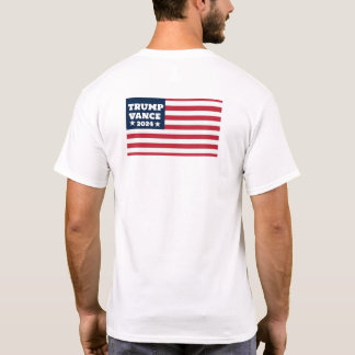Trump Vance 2024 American Flagga Tee