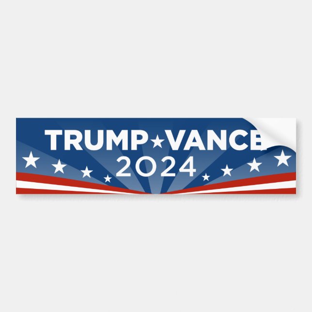 Trump Vance 2024 Bildekal (Framsidan)