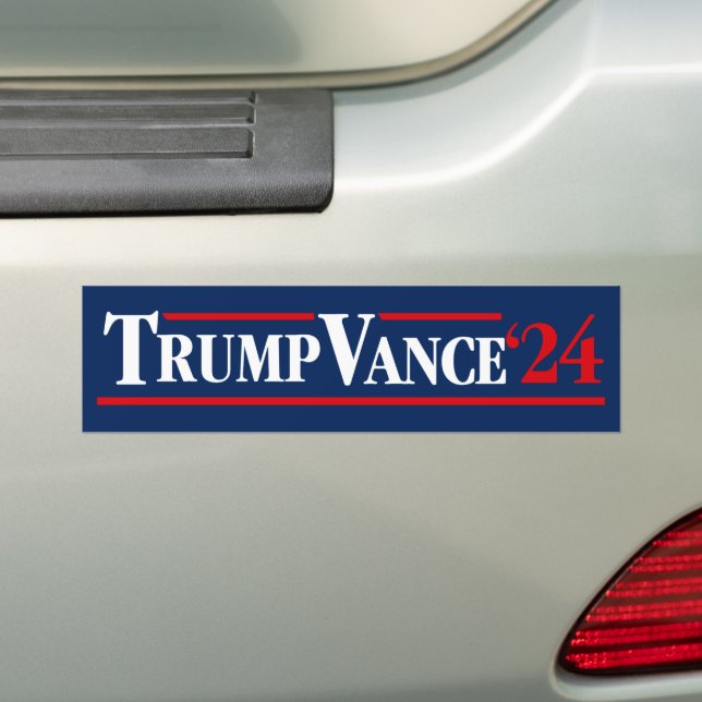 Trump Vance 2024 Bildekal (På Bil)