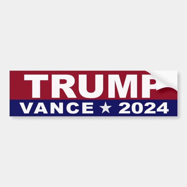 Trump Vance 2024 Bildekal (Framsidan)