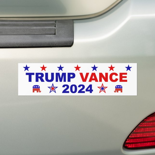 Trump Vance 2024 Bildekal (På Bil)
