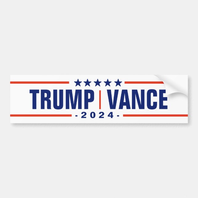 Trump Vance 2024 Bildekal (Framsidan)
