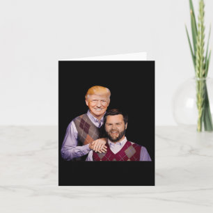Trump Vance 2024 Bröder Rolig Parodi Trump J D V Kort
