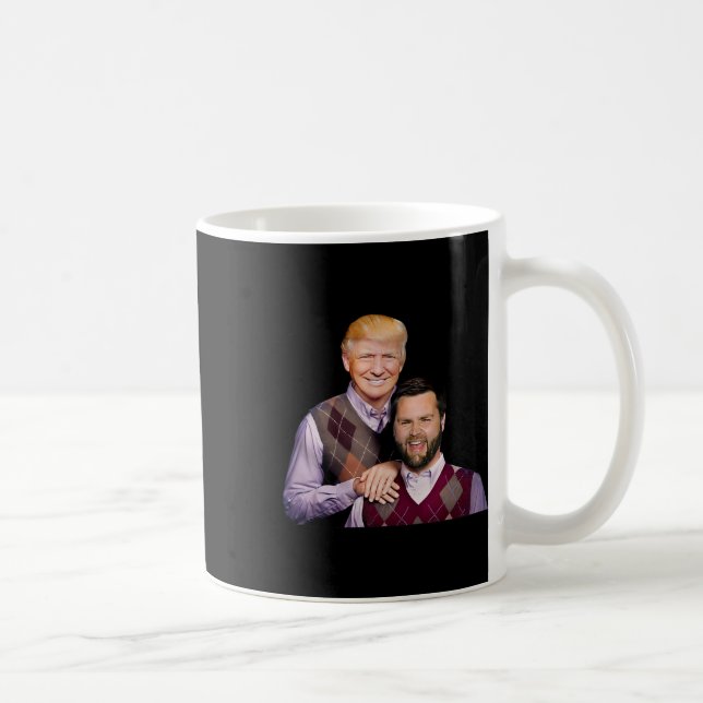 Trump Vance 2024 Brothers Funny Parody Trump J.d. Kaffemugg (Höger)
