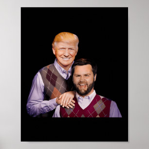 Trump Vance 2024 Brothers Funny Parody Trump J D V Poster