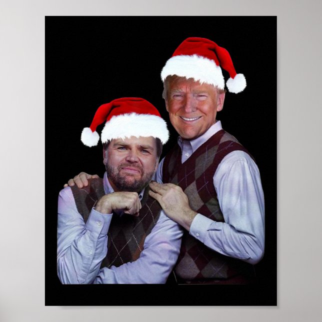 Trump Vance 2024 Brothers Santa Funny Trump Vance Poster (Framsidan)