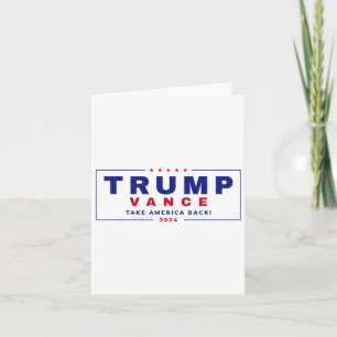 Trump Vance 2024 Donald Trump J.d. Vance Ta Amerik Kort