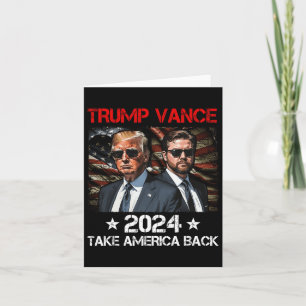 Trump Vance 2024 Donald Trump J.d. Vance Ta Amerik Kort