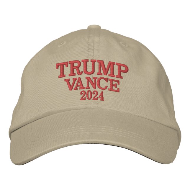 TRUMP VANCE 2024 Embroiderad Hat Broderad Keps (Framsida)