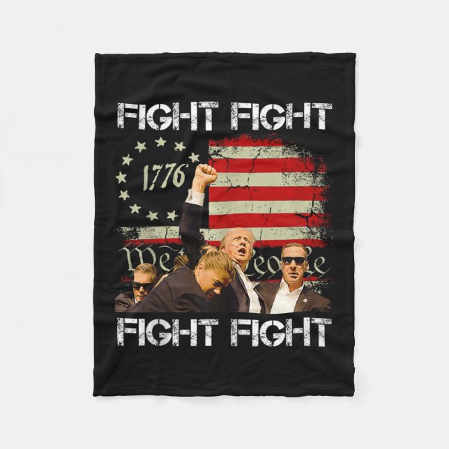 Trump Vance 2024 Fight Fleecefilt (Framsidan)