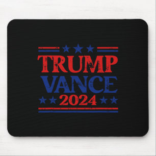 Trump Vance 2024 Flagga Patriotisk Usa Stjärnor Rä Musmatta