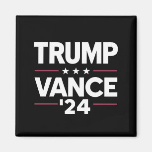 Trump Vance 2024 För President VP USA Val Magnet