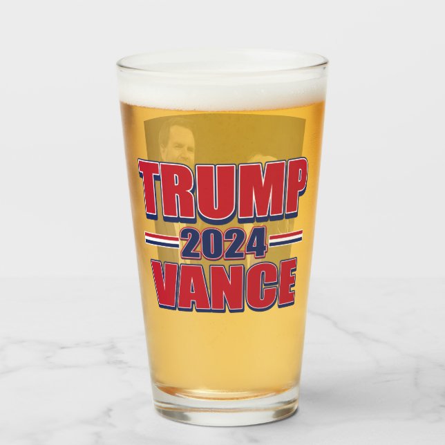 Trump Vance 2024 Glaskopp (Baksida fylld)