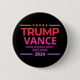 Trump Vance 2024 Gör Amerika Underbart igen Knapp